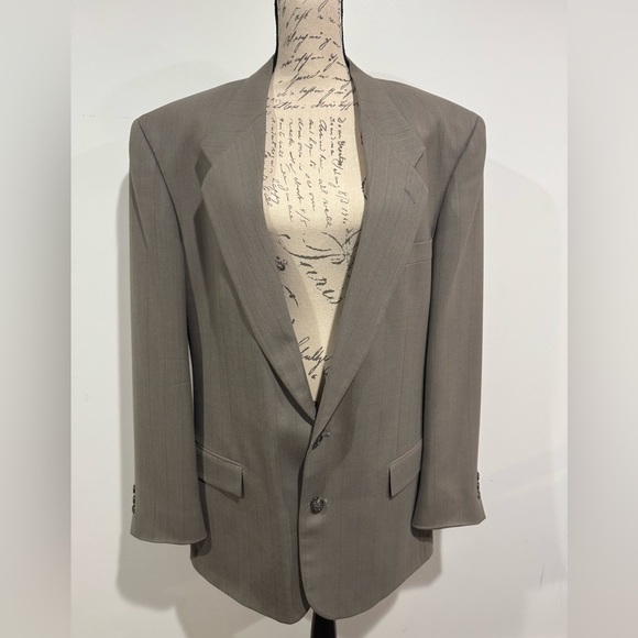 Givenchy Monsieur Vintage Sport Coat Blazer Suit Jacket Tan Size 42/44 USA - Picture 9 of 9